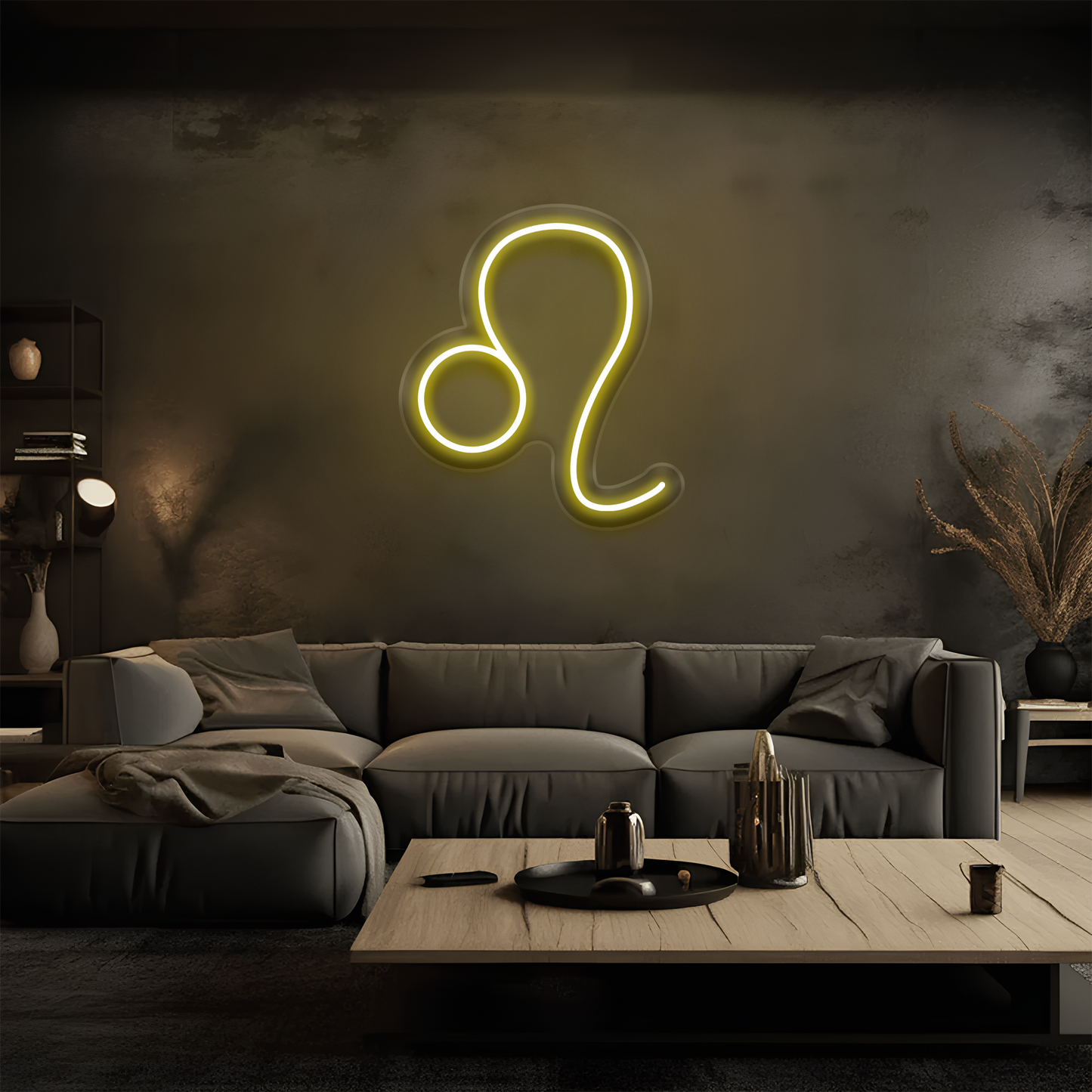 Aslan Burcu Neon Tabela – Led Dekoratif Duvar Aydınlatması
