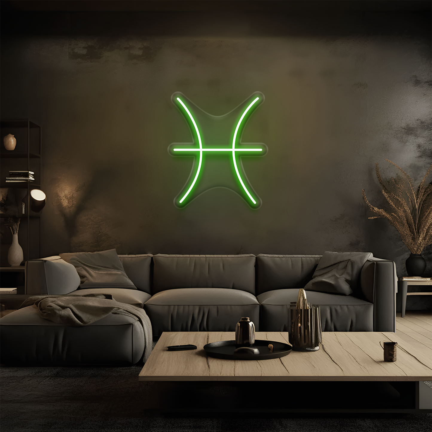 Balık Burcu Neon Tabela – Led Dekoratif Duvar Aydınlatması