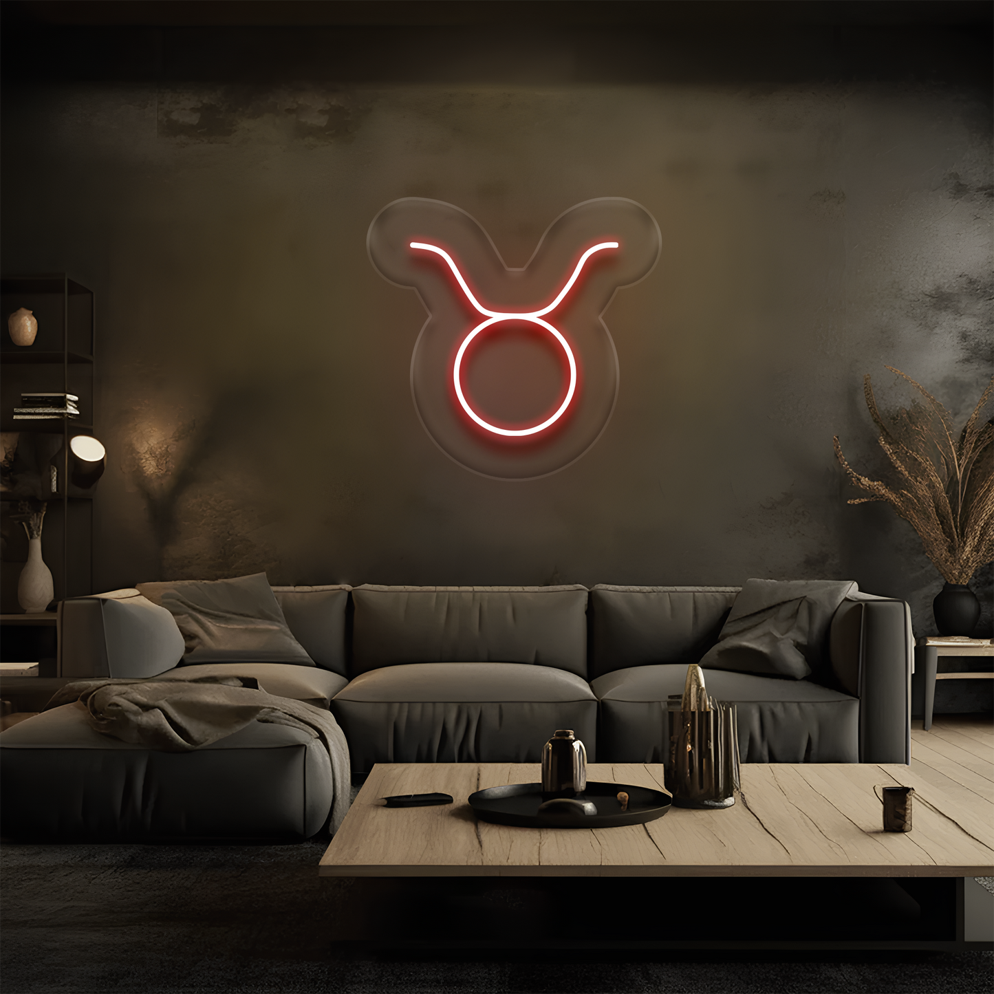 Boğa Burcu Neon Tabela – Led Dekoratif Duvar Aydınlatması