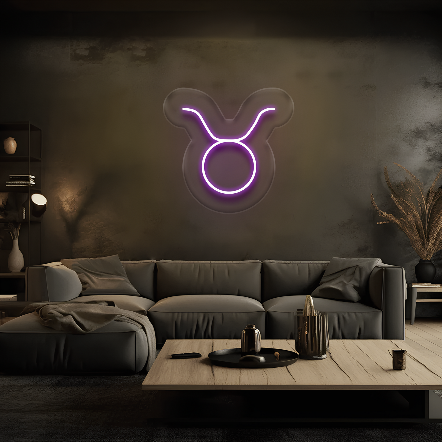 Boğa Burcu Neon Tabela – Led Dekoratif Duvar Aydınlatması