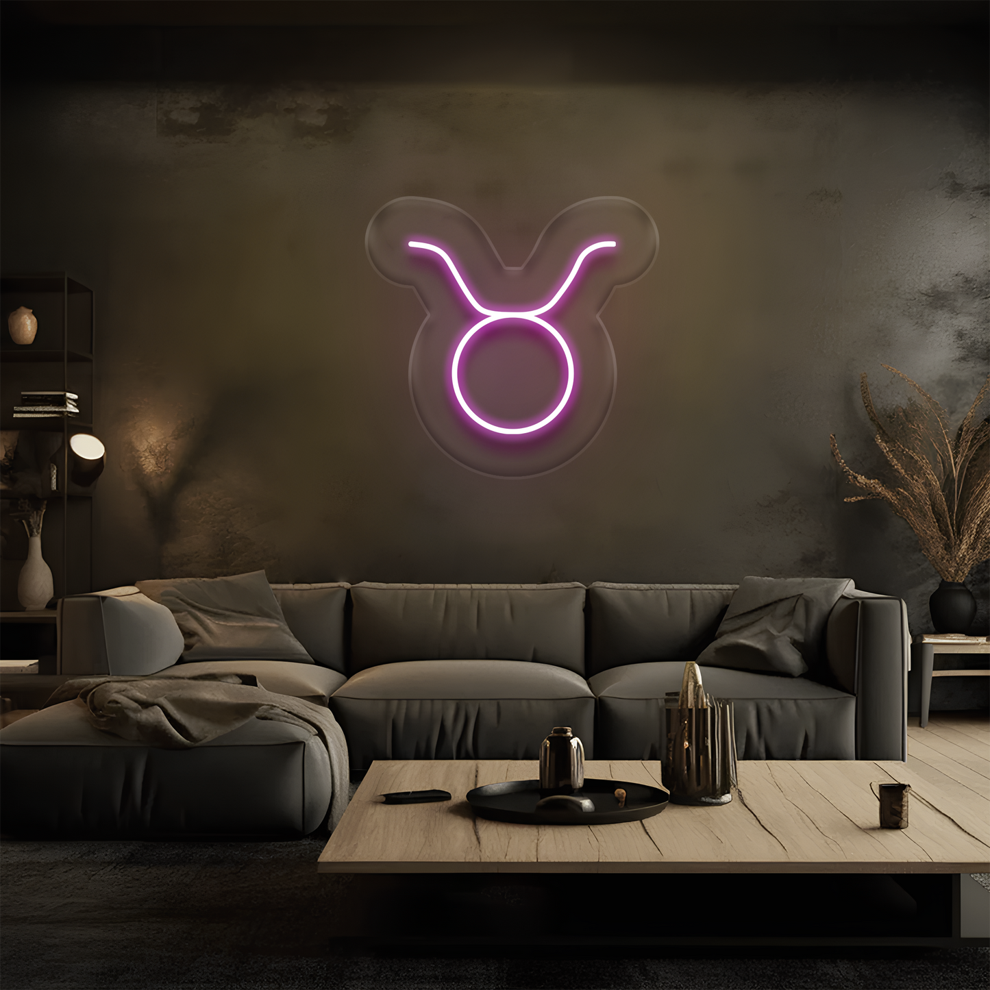 Boğa Burcu Neon Tabela – Led Dekoratif Duvar Aydınlatması