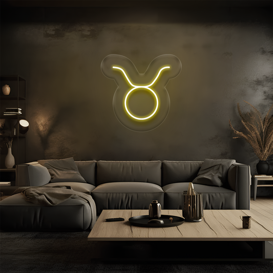 Boğa Burcu Neon Tabela – Led Dekoratif Duvar Aydınlatması