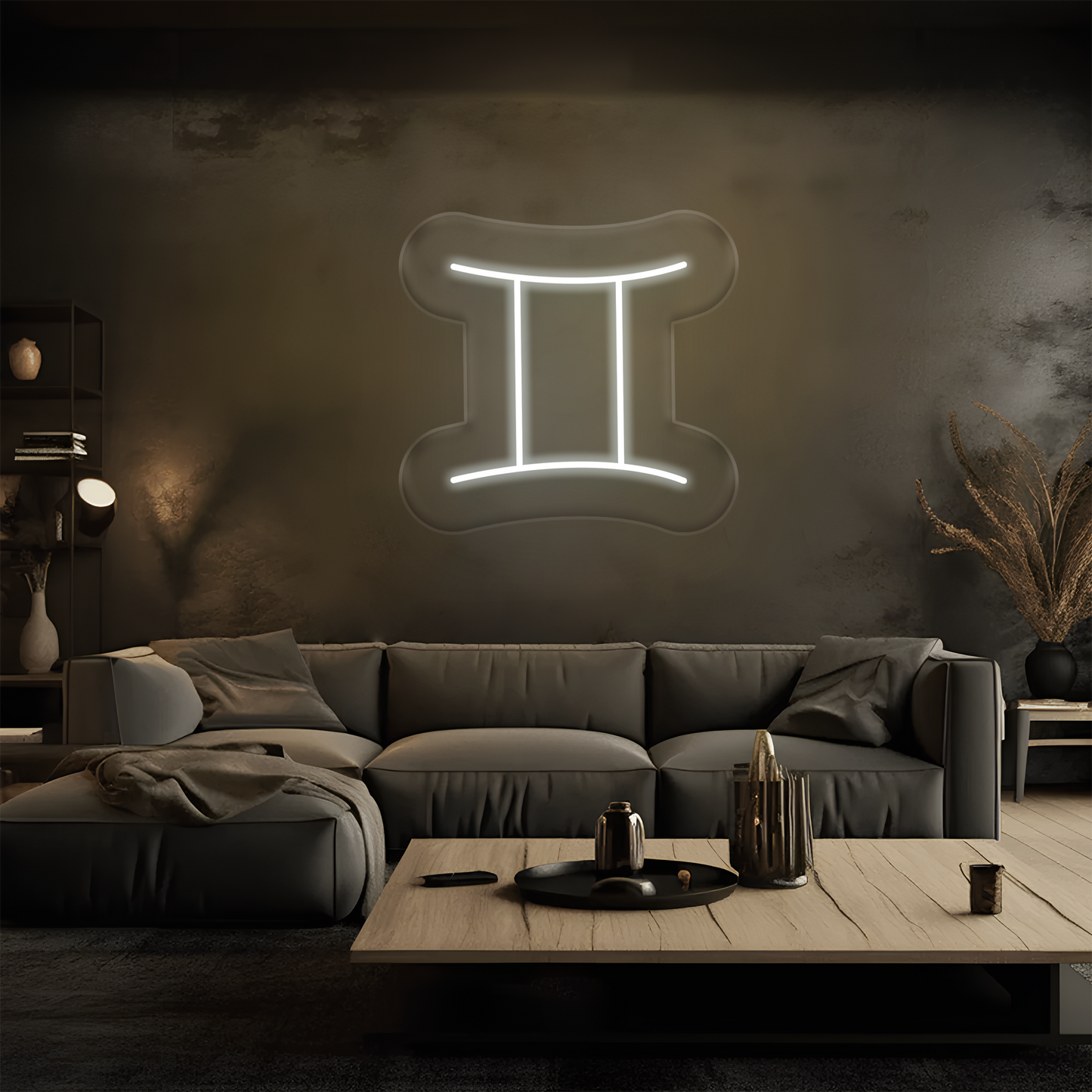 İkizler Burcu Neon Tabela – Led Dekoratif Duvar Aydınlatması