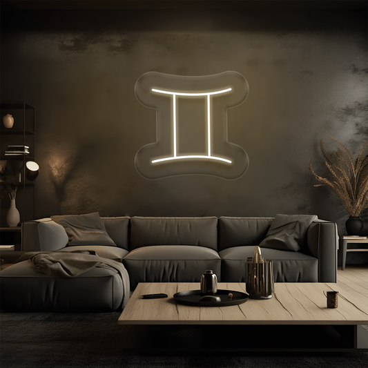 İkizler Burcu Neon Tabela – Led Dekoratif Duvar Aydınlatması