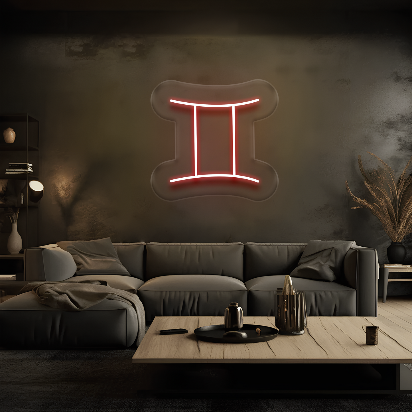İkizler Burcu Neon Tabela – Led Dekoratif Duvar Aydınlatması