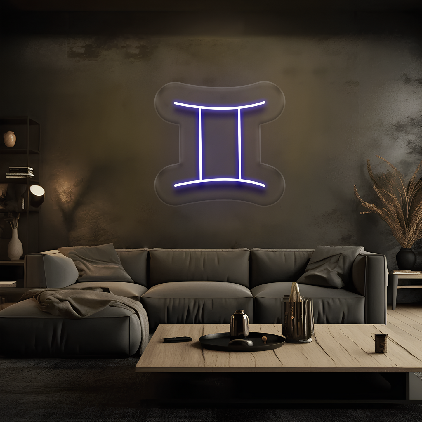 İkizler Burcu Neon Tabela – Led Dekoratif Duvar Aydınlatması