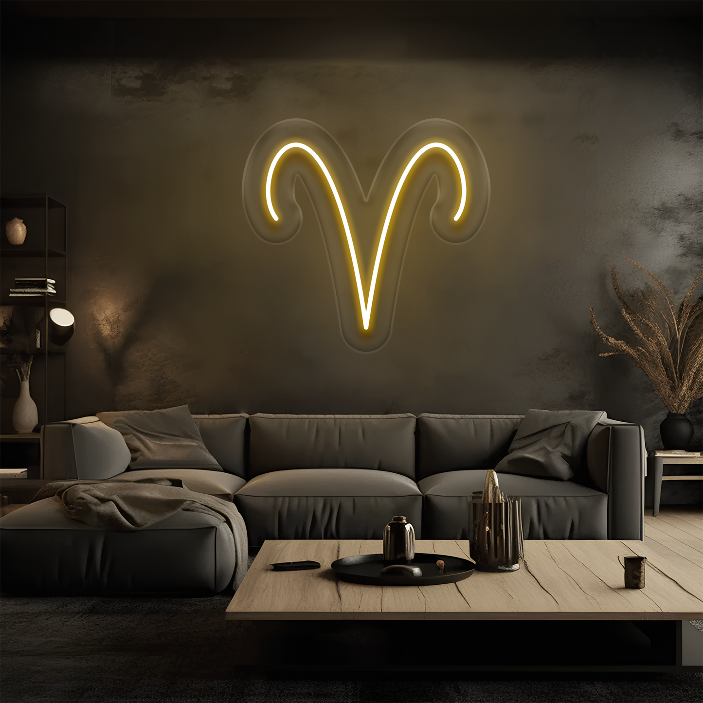 Koç Burcu Neon Tabela – Led Dekoratif Duvar Aydınlatması