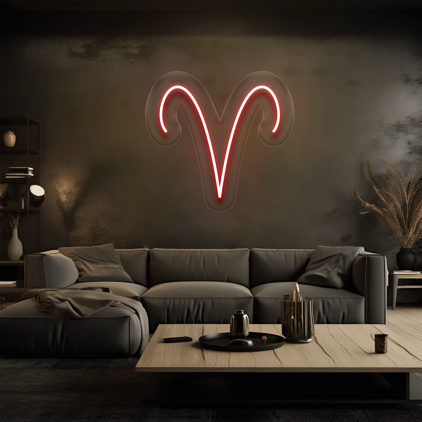 Koç Burcu Neon Tabela – Led Dekoratif Duvar Aydınlatması