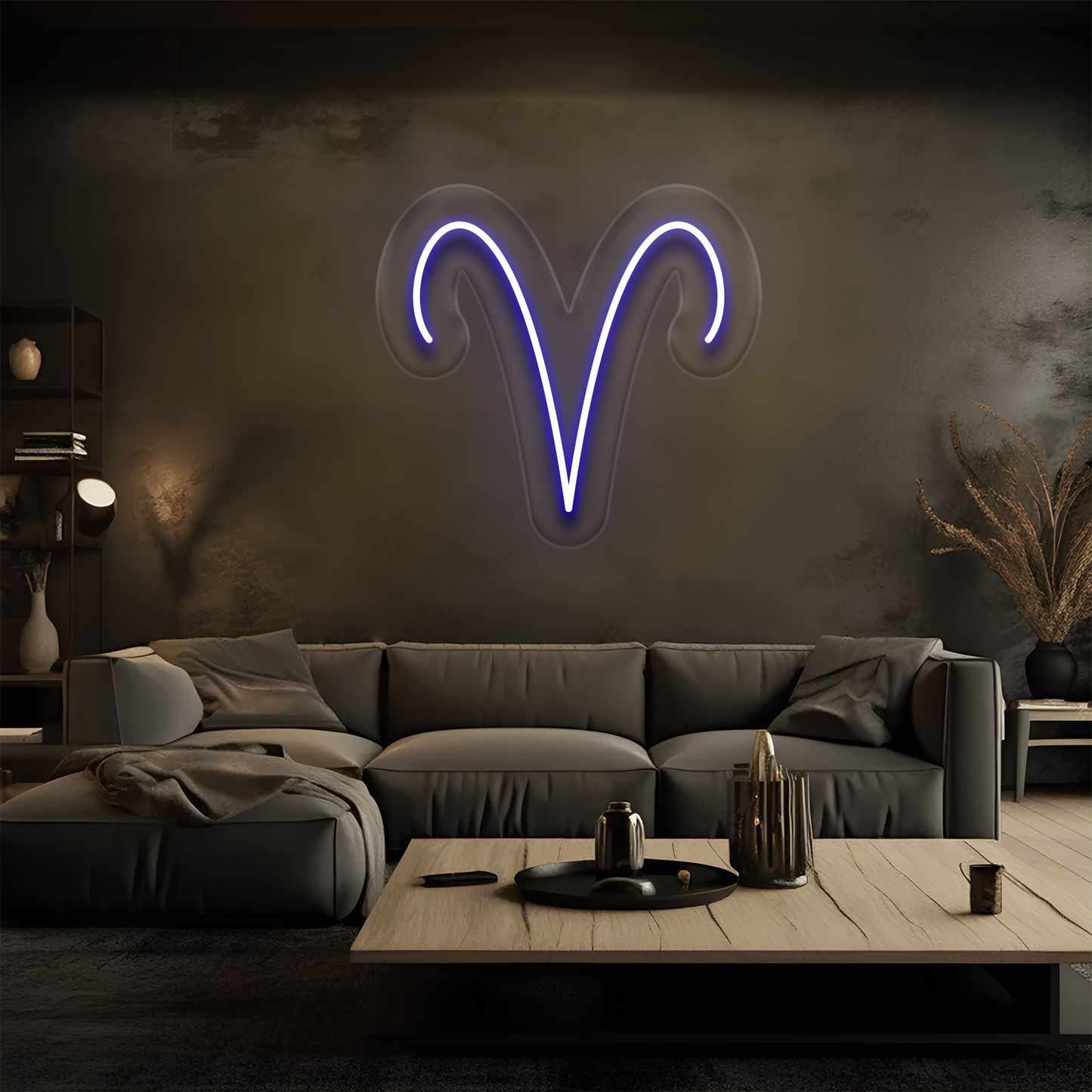 Koç Burcu Neon Tabela – Led Dekoratif Duvar Aydınlatması