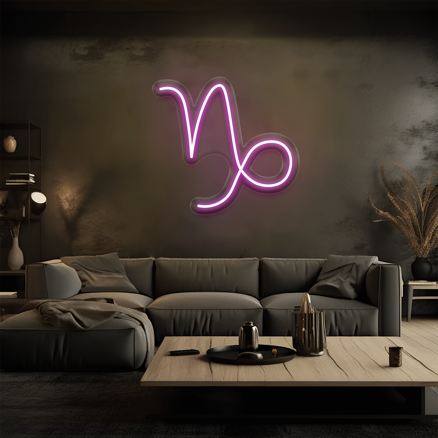 Oğlak Burcu Neon Tabela – Led Dekoratif Duvar Aydınlatması