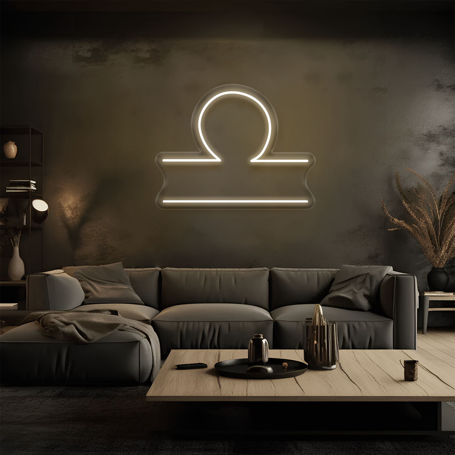 Terazi Burcu Neon Tabela – Led Dekoratif Duvar Aydınlatması