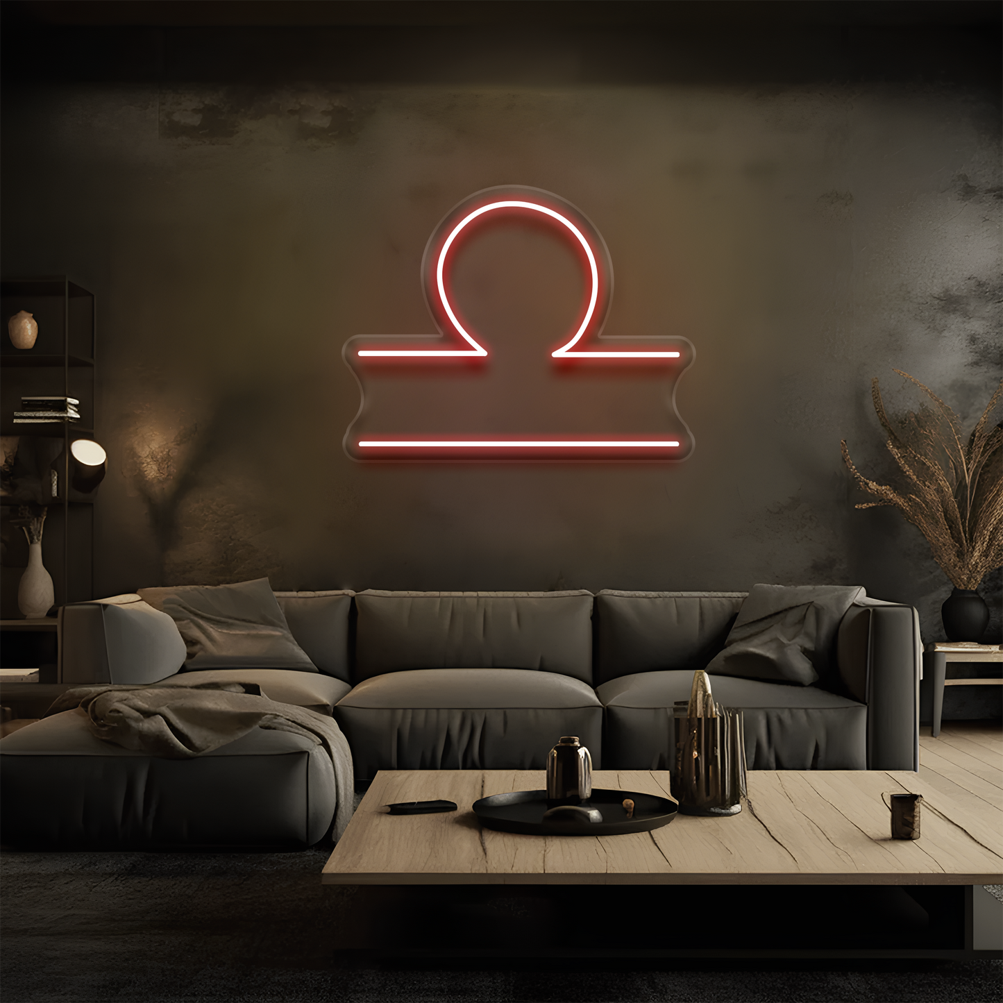 Terazi Burcu Neon Tabela – Led Dekoratif Duvar Aydınlatması