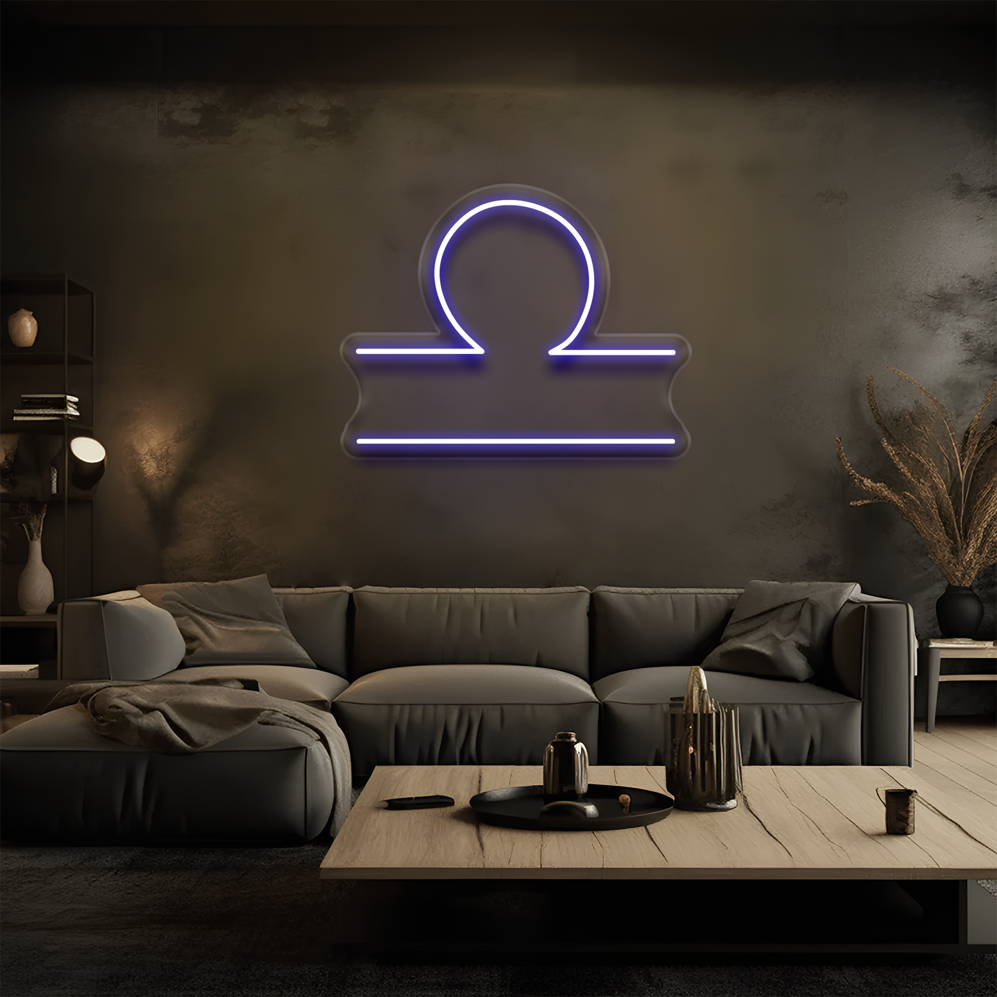 Terazi Burcu Neon Tabela – Led Dekoratif Duvar Aydınlatması