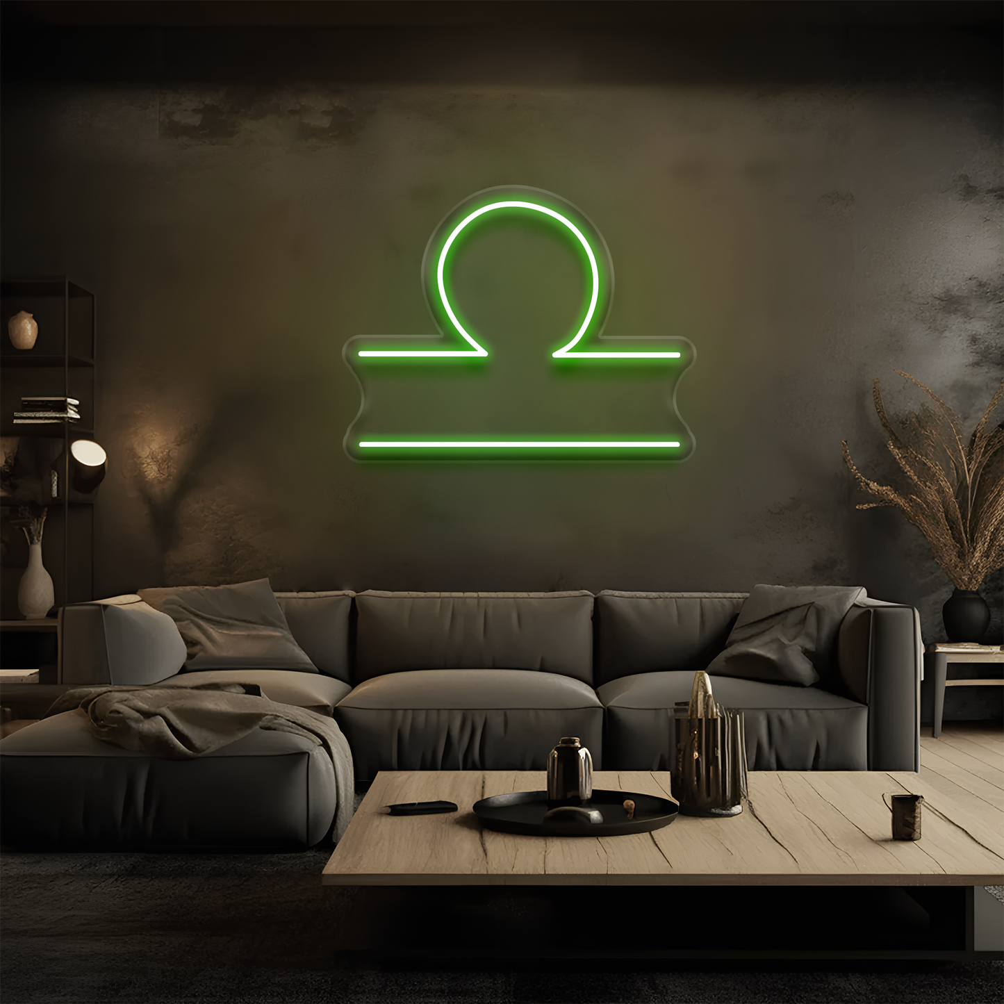 Terazi Burcu Neon Tabela – Led Dekoratif Duvar Aydınlatması