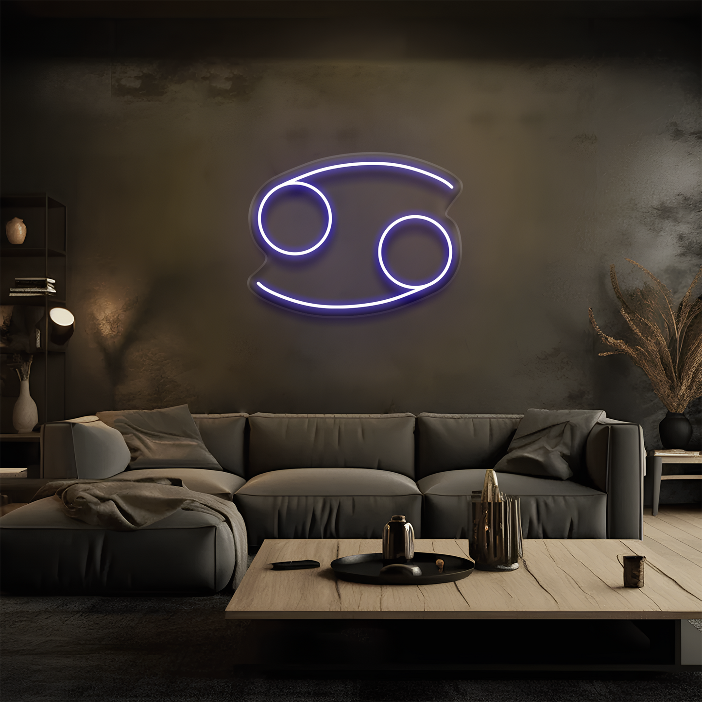 Yengeç Burcu Neon Tabela – Led Dekoratif Duvar Aydınlatması