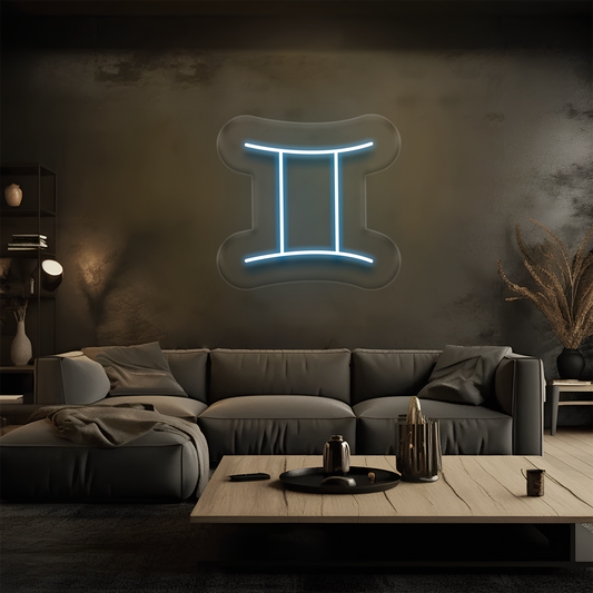 İkizler Burcu Neon Tabela – Led Dekoratif Duvar Aydınlatması
