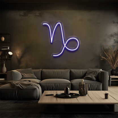 Oğlak Burcu Neon Tabela – Led Dekoratif Duvar Aydınlatması