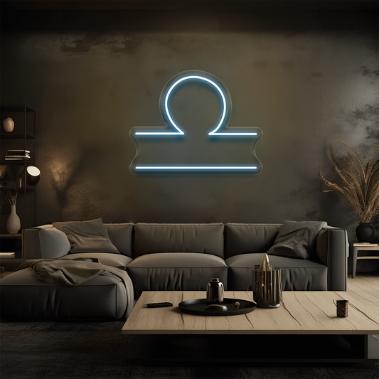Terazi Burcu Neon Tabela – Led Dekoratif Duvar Aydınlatması