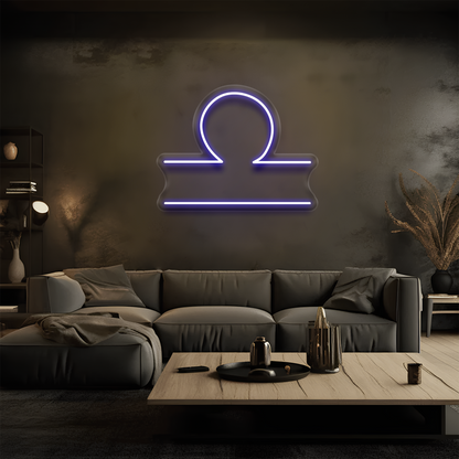 Terazi Burcu Neon Tabela – Led Dekoratif Duvar Aydınlatması