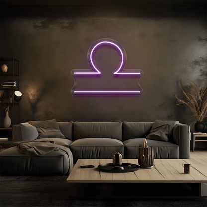 Terazi Burcu Neon Tabela – Led Dekoratif Duvar Aydınlatması