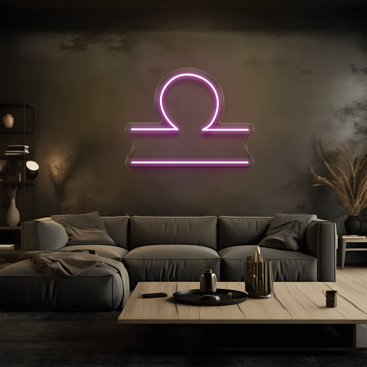 Terazi Burcu Neon Tabela – Led Dekoratif Duvar Aydınlatması