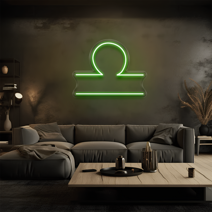 Terazi Burcu Neon Tabela – Led Dekoratif Duvar Aydınlatması